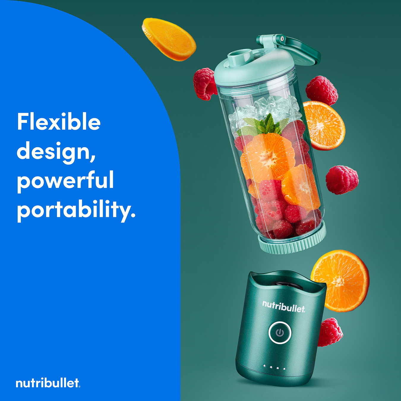 nutribullet Flex -Yours and Theirs Portable Blenders - Forest Green & Graphite