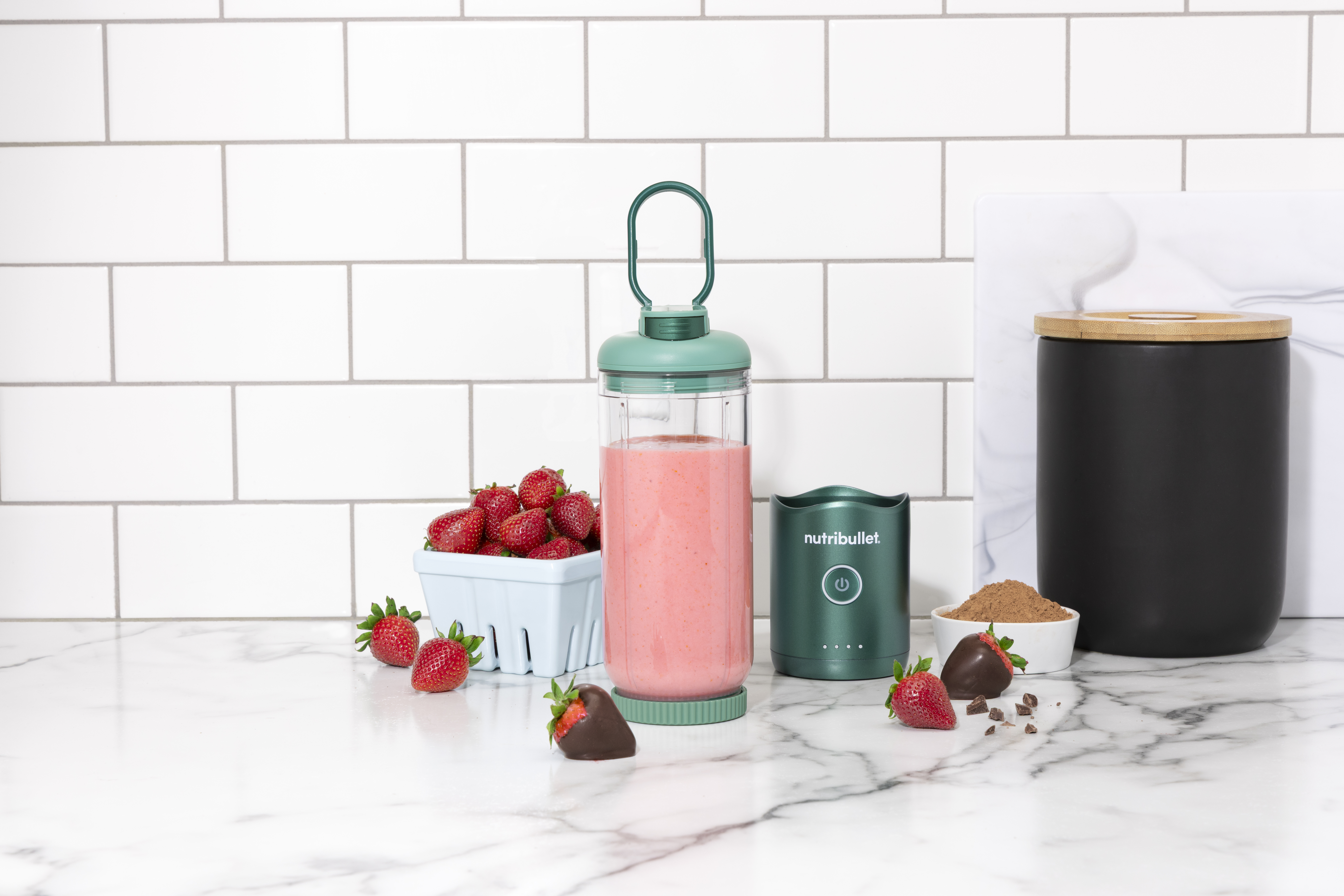 nutribullet Flex -Yours and Theirs Portable Blenders - Black & Forest Green