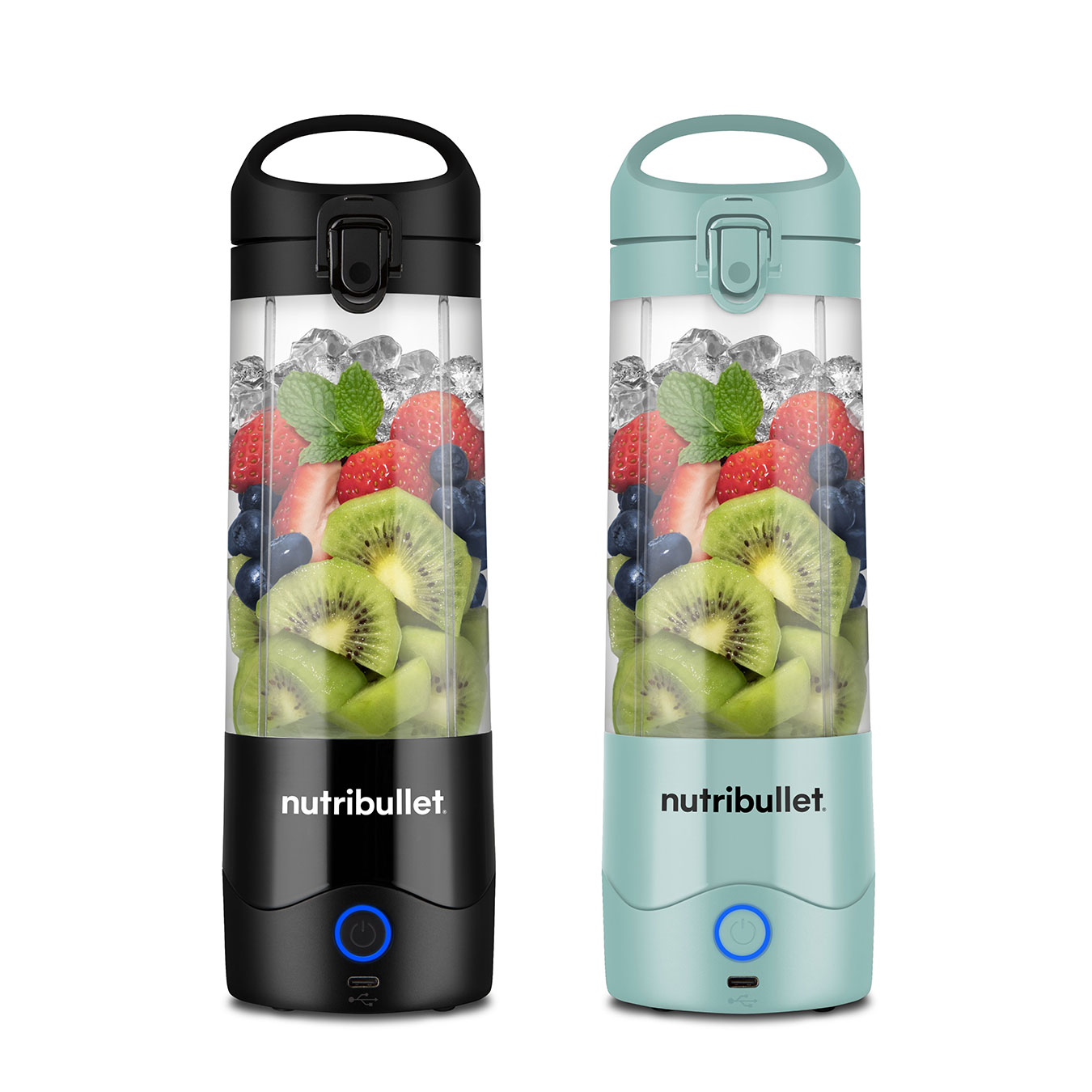nutribullet Portable - Yours and Theirs Portable Blenders -Black & Light Blue