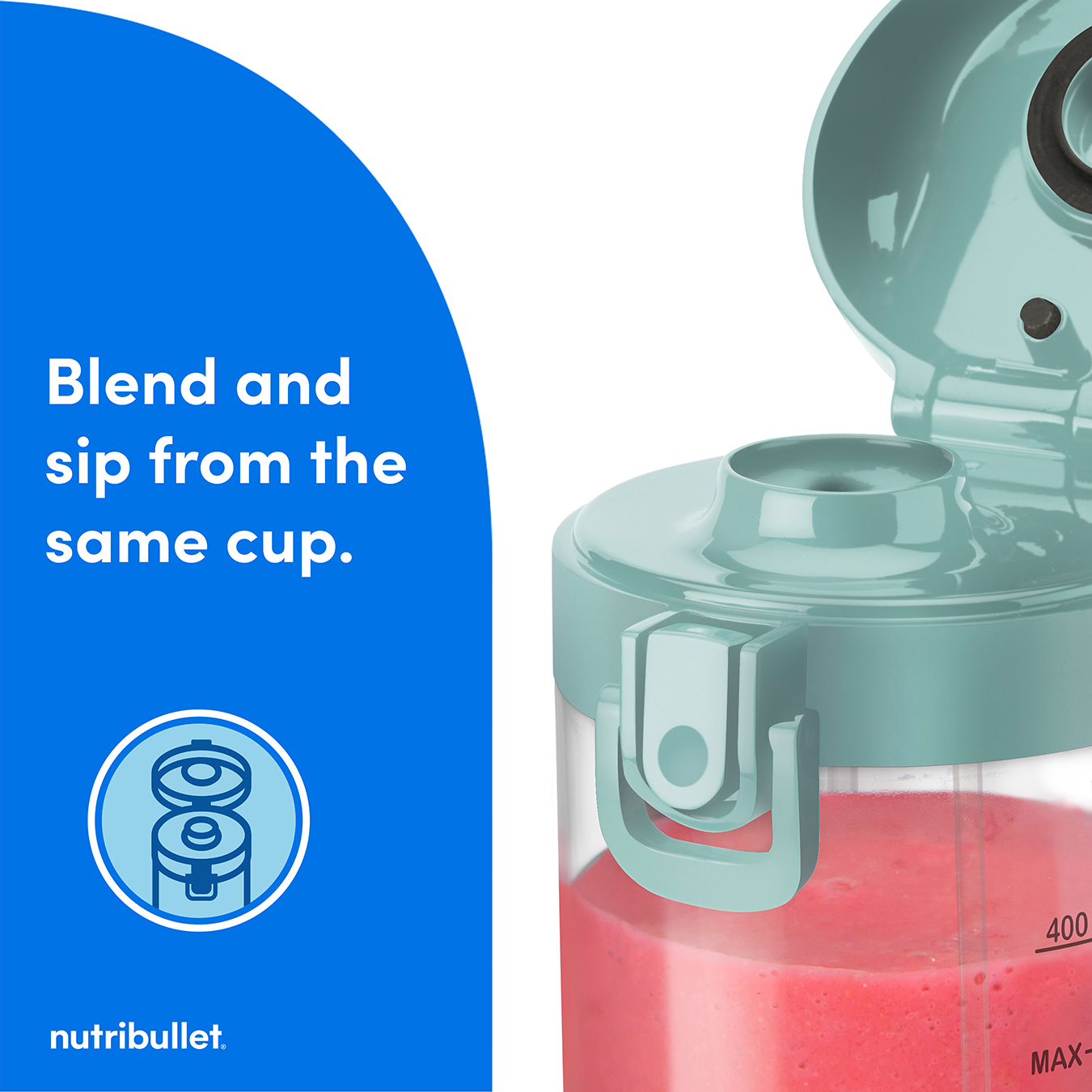nutribullet Portable - Yours and Theirs Portable Blenders -Black & Light Blue